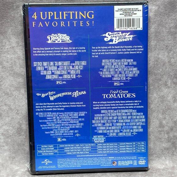 Four Films: Coal Miner's Daughter/Smokey and the Bandit (DVD 2012, 3 Disc Set) - Picture 2 of 6